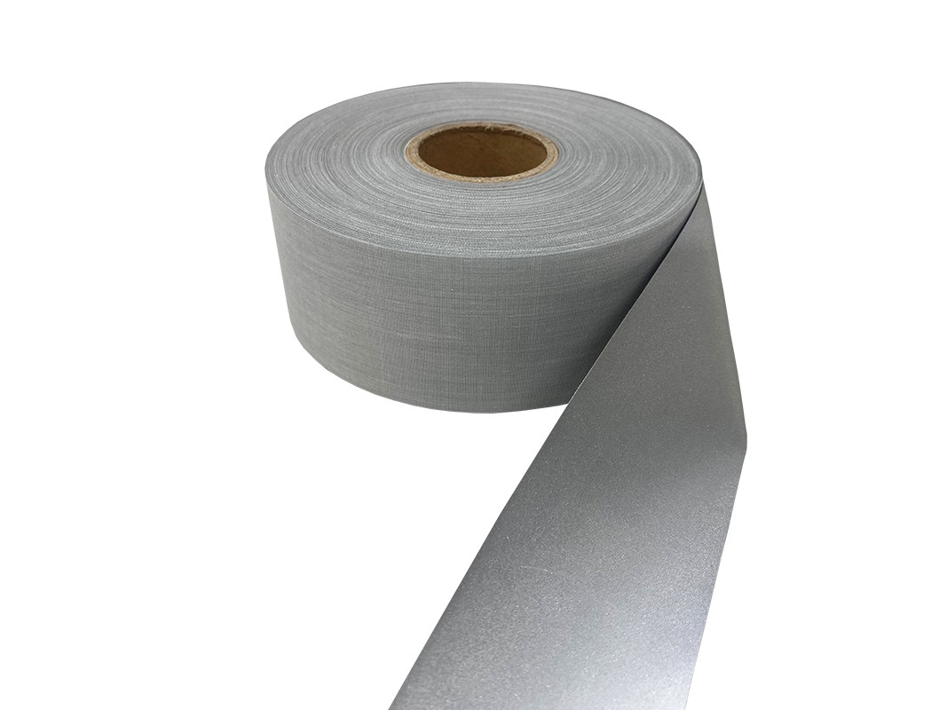 Een effectief Rommelig Gezond Reflecterend band voor textiel, 50 mm, zilver, vanaf 10 cm te koop