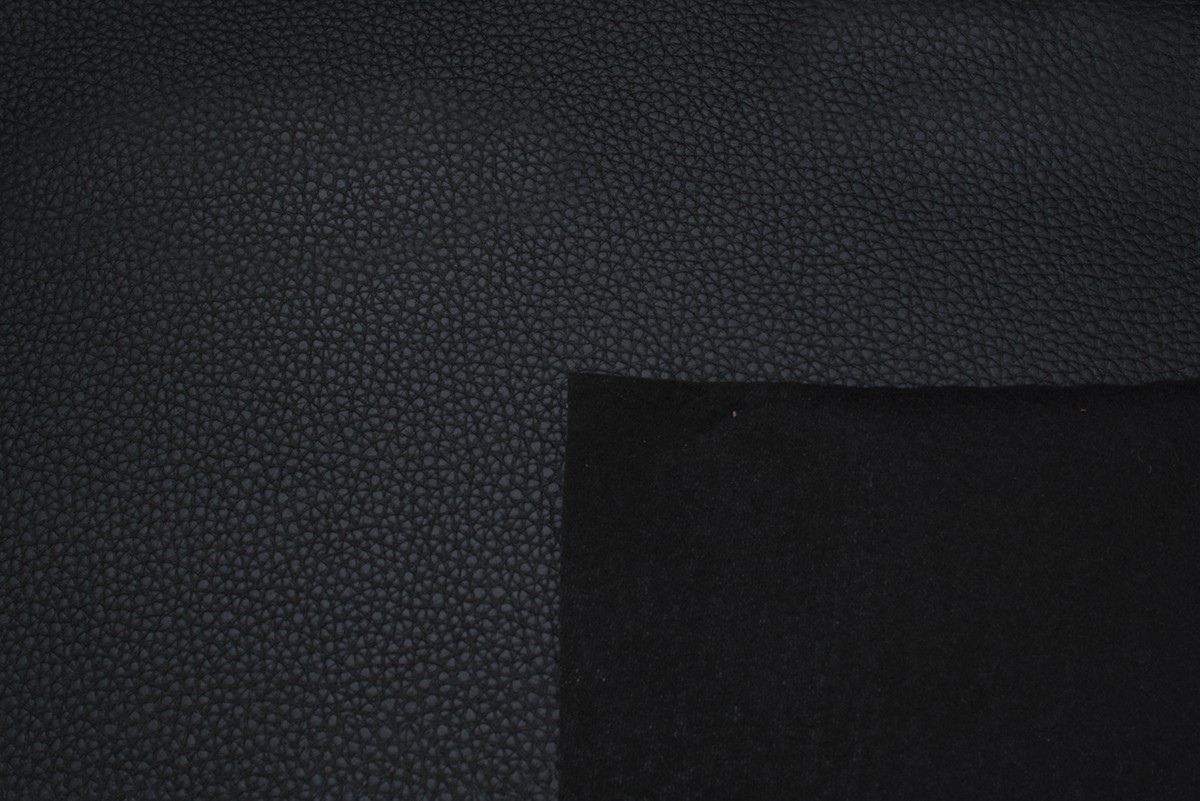Premium faux leather fabric 750 gr/m², black 137 cm
